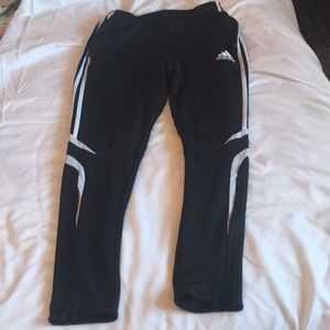 white adidas soccer pants